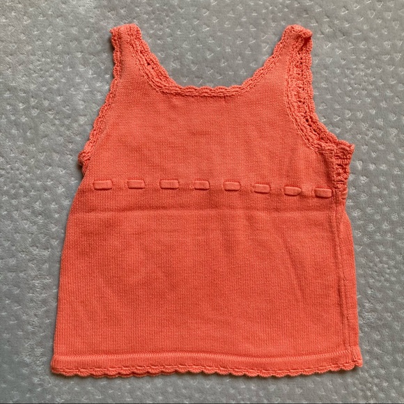 Janie and Jack Knit Salmon Tank Top! - Picture 5 of 6